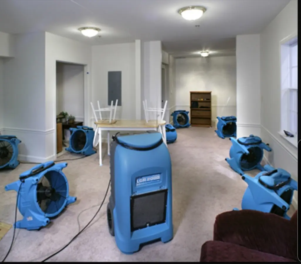 Air movers and dehumidifier setup for Water Extraction & Removal in Port Isabel